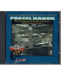 CD19 18 The Easy Rider Years Procol Harum Live 1 CD Nota Blu USATO