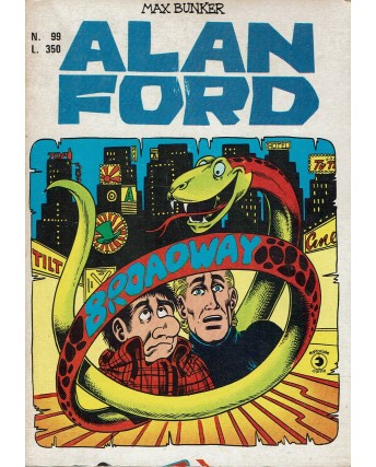 Alan Ford n. 99 Broadway di Max Bunker ed. Corno