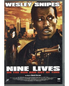 DVD NINE LIVES ON THE RUN AND OUT OF TIME con Wesley Snipes ITA USATO B16