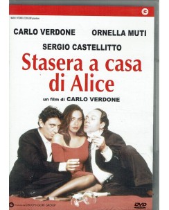 DVD Stasera A Casa Di Alice DVD con Carlo Verdone O. Muti ITA USATO B16