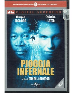 DVD Pioggia Infernale con Morgan Freeman Christian Slater ITA USATO B16