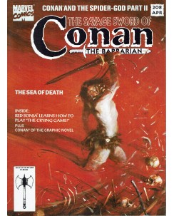 The savage sword of Conan the barbarian n.208 apr 93 ed. Marvel Comics FU39