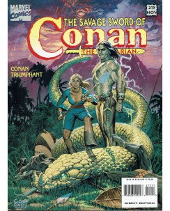 The savage sword of Conan the barbarian n.215 nov 93 ed. Marvel Comics FU39