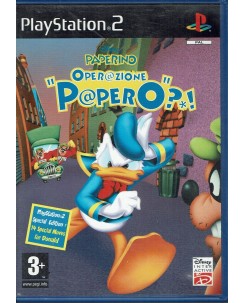 Videogioco Playstation 2 DISNEY PAPERINO OPERAZIONE PAPERO ITA LIBRETTO B13