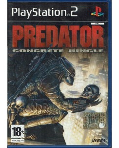 Videogioco Playstation 2 Predator Concrete Jungle PS2 ita usato libretto B13