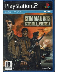 Videogioco Playstation 2 COMMANDOS STRIKE FORCE inglese USATO libretto 16+ B13