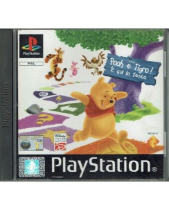 Videogioco Playstation 1 Disney Pooh Tigro È Qui La Festa ita usato libretto B03