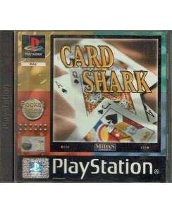 Videogioco Playstation 1 Card Shark PS1 ita usato libretto B03