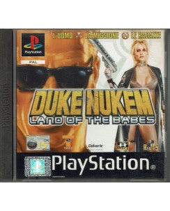 Videogioco Playstation 1 Duke Nukemn land of the babe PS1 ita usato libretto B03