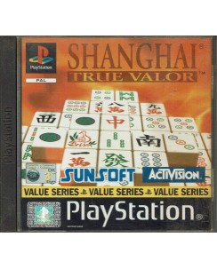 Videogioco Playstation 1 Shangai True Valor PS1 ita usato libretto B03