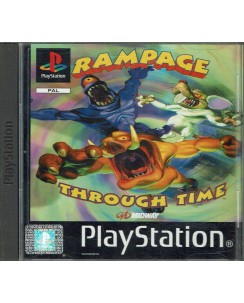 Videogioco Playstation 1 Rampage through time PS1 ita usato libretto B03