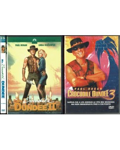 DVD Mr Crocodile Dundee 1 2 e 3 con Paul Hogan filmografia completa ITA B12