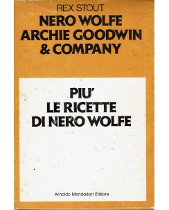 Stout : Nero Wolf Archie Goodwin e company le ricette ed. Omnibus Mondadori A82