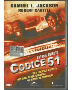 DVD Codice 51 con Samuel Lee Jackson e R. Carlyle ITA usato B25