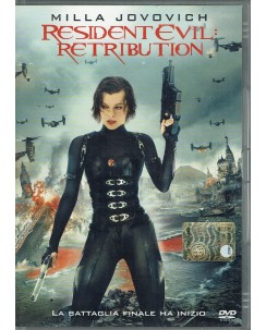 DVD RESIDENT EVIL RETRIBUTION con Milla Jovovich ITA usato editoriale B11
