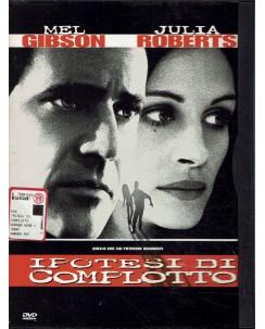 DVD Ipotesi di complotto con Mel Gibson e Julia Roberts ITA usato B25