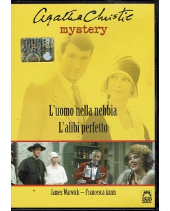 DVD Agatha Christie mystery l'uomo nella nebbia alibi perfetto usato ITA B25