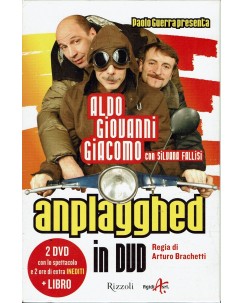 DVD + libro Aldo Giovanni Giacomo Anplagghed Cofanetto ITA usato B23