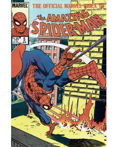 Official Index Amazing Spider-Man 5 Aug '85 ed. Marvel Comics lingua origin OL17