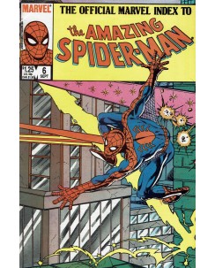 Official Index Amazing Spider-Man 6 Sep '85 ed. Marvel Comics lingua origin OL17