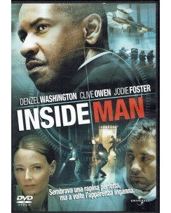 DVD Inside Man con Denzel Washington Jodie Foster ITA usato B01