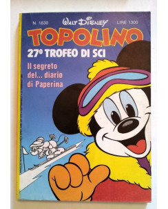 Topolino n.1630 * 22 febbraio 1987 * Walt Disney - Mondadori