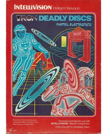 Videogioco TRON DEADLY DISCS (1982) INTELLIVISION MATTEL box libretto B31