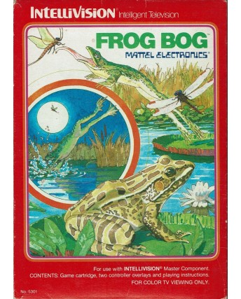 Videogioco FROG BOG Intellivision Mattel box libretto B31