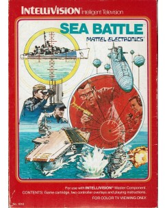 Videogioco SEA BATTLE battaglia navale INTELLIVISION box libretto B31