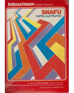 Videogioco SNAFU Mattel INTELLIVISION box libretto B31
