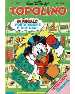 Topolino n.1539 GADGET tessere dadi ed. Walt Disney Mondadori