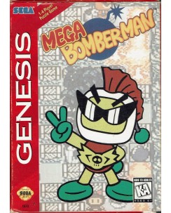 Videogioco SEGA GENESIS Mega Bomberman ORIGINALE libretto USA B31