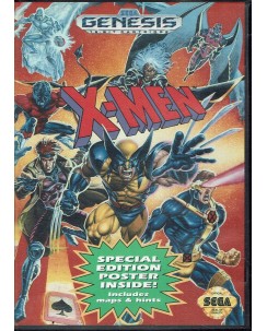 Videogioco SEGA GENESIS X-Men ORIGINALE libretto NO POSTER USA B31