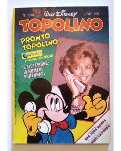 Topolino n.1633 * 15 marzo 1987 * Walt Disney - Mondadori