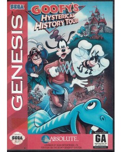 Videogioco SEGA GENESIS Goofy hysterical history tour ORIGINALE libretto USA B33