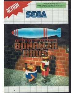 Videogioco SEGA Master System Bonanza Bros ORIGINALE libretto B33