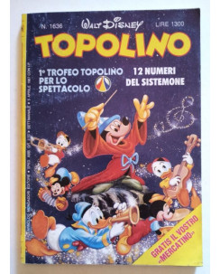 Topolino n.1636 * 5 aprile 1987 * Walt Disney - Mondadori