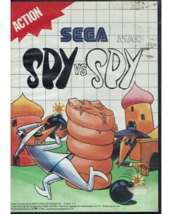 Videogioco SEGA Master System Mad Spy vs Spy ORIGINALE libretto ITA B39