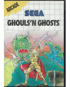 Videogioco SEGA Master System Ghouls'n Ghosts ORIGINALE libretto ITA B39
