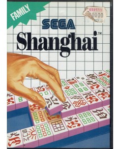 Videogioco SEGA Master System Shangai ORIGINALE libretto ITA B39