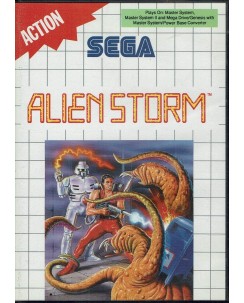 Videogioco SEGA Master System Alien Storm ORIGINALE libretto ITA B39