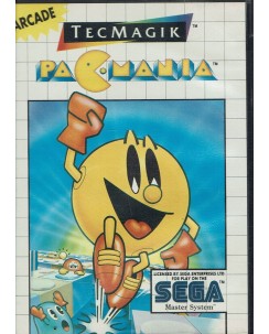 Videogioco SEGA Master System Pacmania ORIGINALE libretto ITA B39