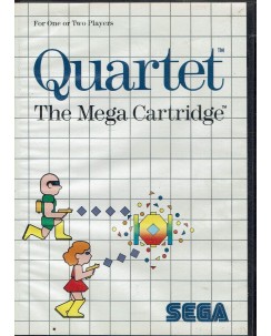 Videogioco SEGA Master System Quartet the mega cartri ORIGINALE libretto ITA B39