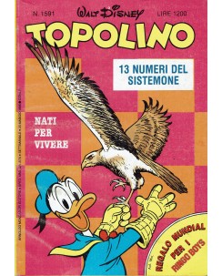 Topolino n.1591 ed. Walt Disney Mondadori