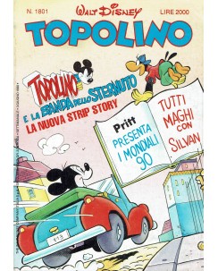 Topolino n.1801 ed. Walt Disney Mondadori