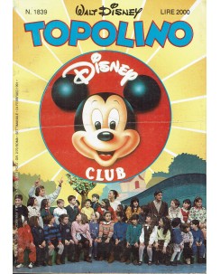 Topolino n.1839 ed. Walt Disney Mondadori