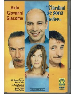 DVD Chiedimi se sono felice con Aldo Giovanni e Giacomo ITA USATO B39