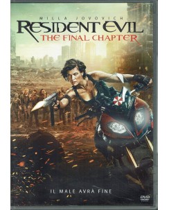 DVD Resident Evil the final chapter con Milla Jovovich ITA USATO B38