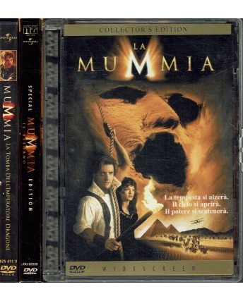 DVD lotto 3 FILM la Mummia + il ritorno + la tomba ITA USATO B38