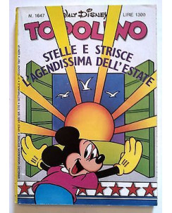 Topolino n.1647 * 21 giugno 1987 * Walt Disney - Mondadori